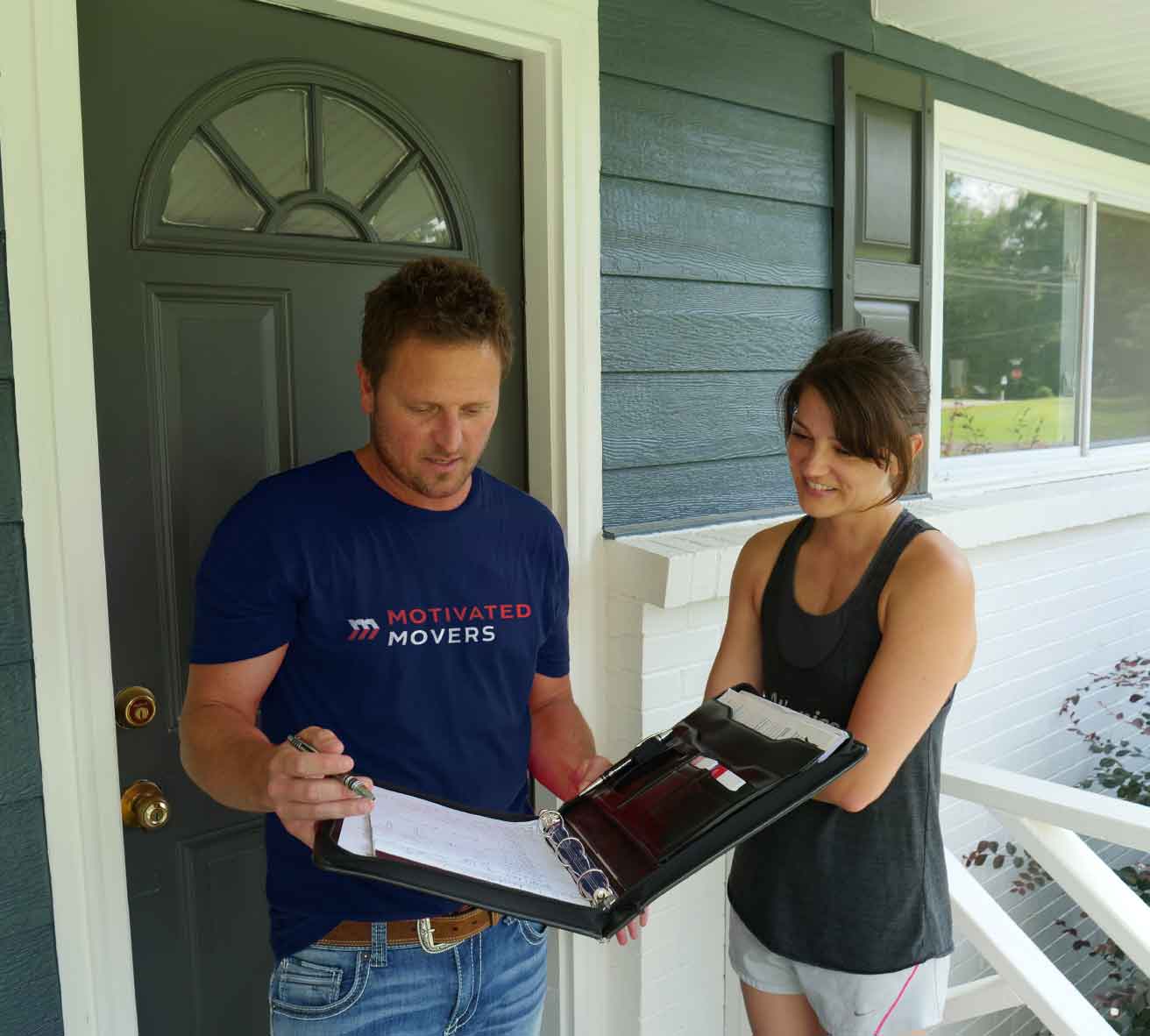Motivated Movers discussing move.